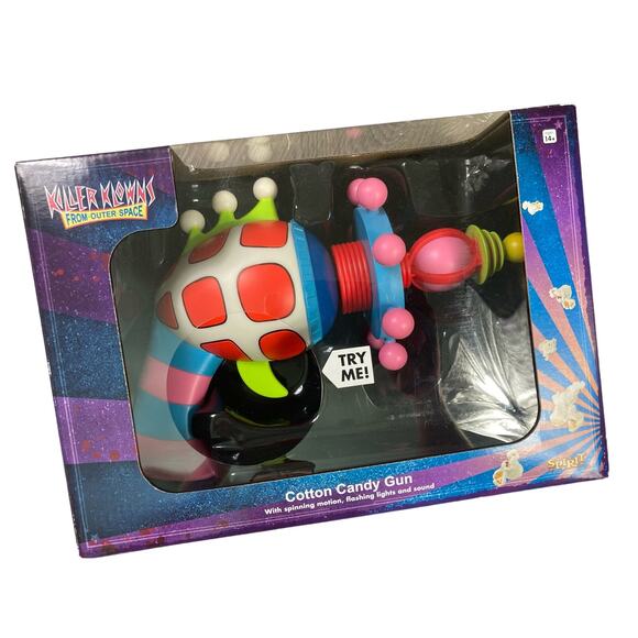 Killer Klowns from Outer Space Cotton Candy Blaster Prop Spirit Halloween - Picture 2 of 12